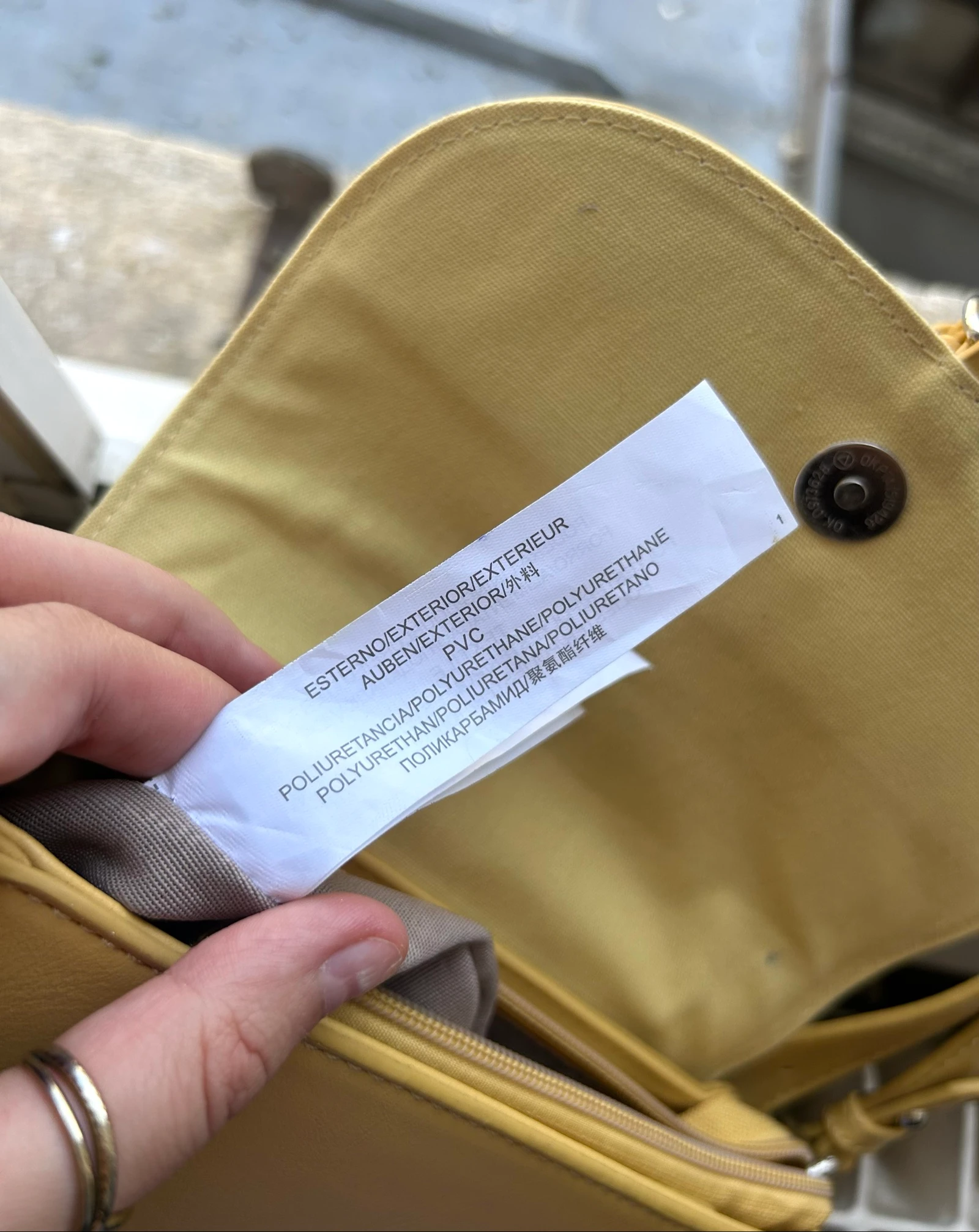 Bolsa transversal David Jones mostarda chique verão – photo 17